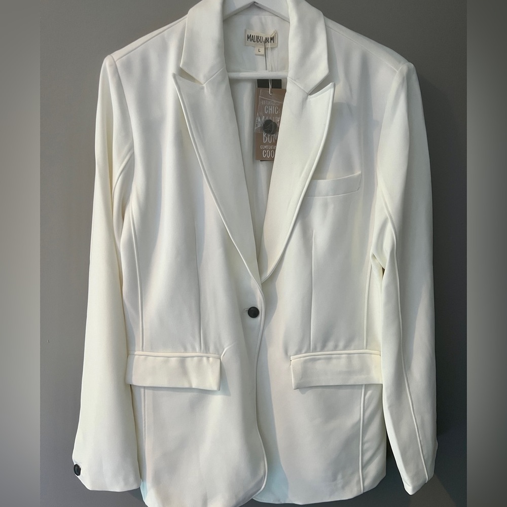 White Blazer - Malibu Bum - Brand New/NWT - size lg